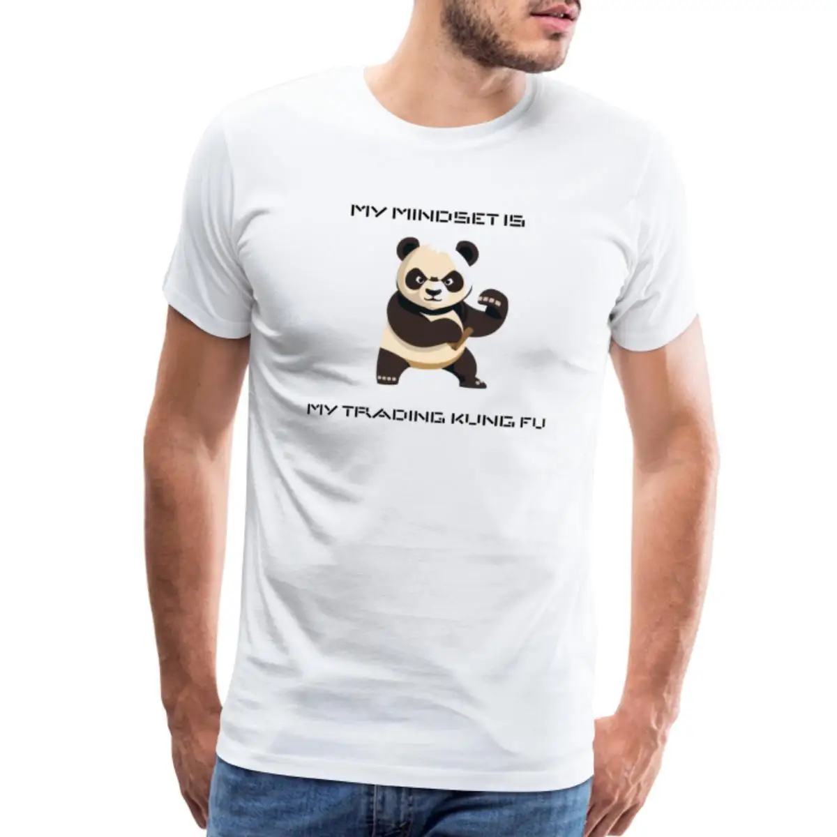 Мужская футболка TTF Merch My Mindset Is Trading Kung Fu