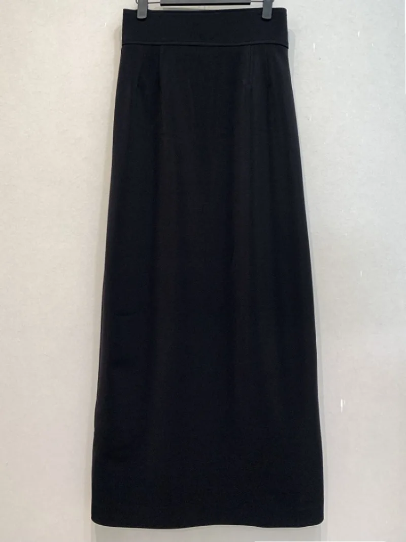 Осень 2024 новая японская простая длинная юбка Женская винтажная прямая цельная с