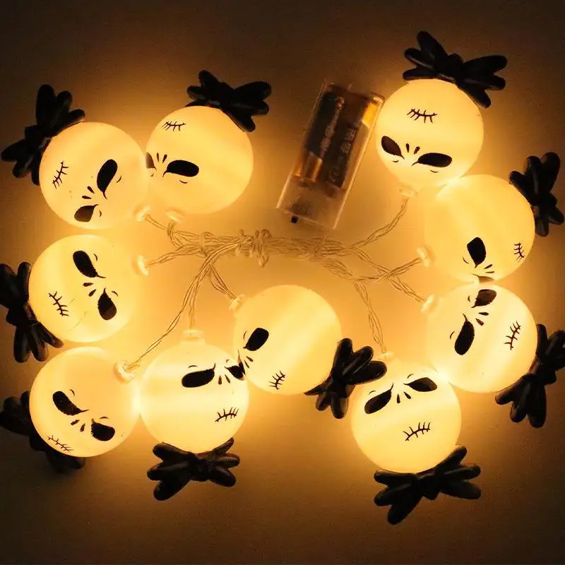 

Nightmare Before Christmas 10 In A String 3D LED Lamps Jack Anime Figures Atmosphere Light Home Decorations Lights Children Gift