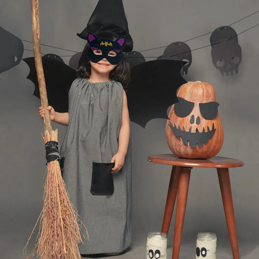 

Детский костюм на Хэллоуин, искусственная летучая мышь, профессиональный костюм для косплея из нетканого материала, костюмы для детей