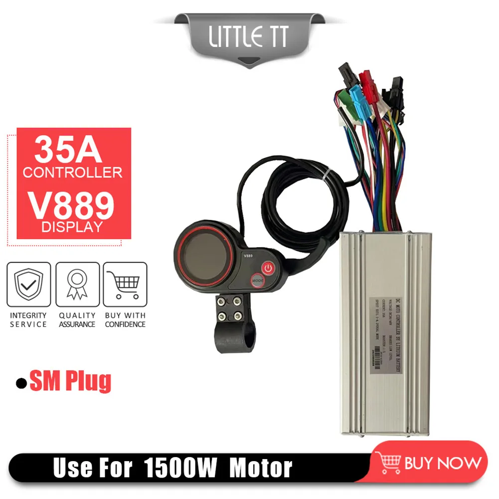 

Mode Hall Controller Display Control 36/48V 35A 1500W Dual Mode Hall Controller+Display For Electric Scooter E-bike