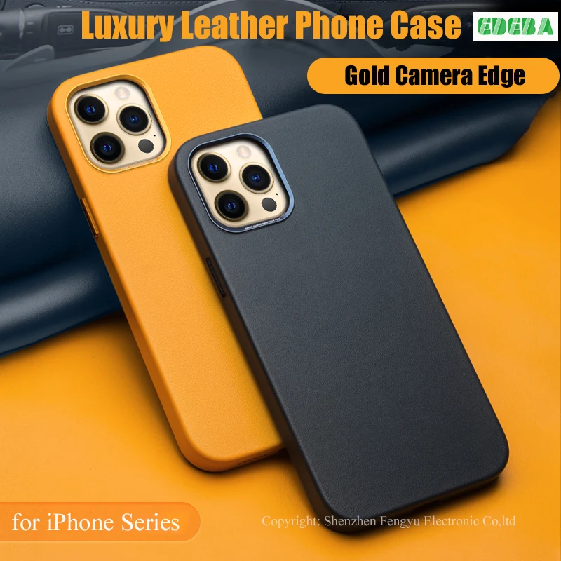 

Luxury Leather Phone Case for iPhone 13 Pro Max 14 Plus 12 11 Mobile Cases Premium Ultra Thin Slim Anti-Scratch Back Cover