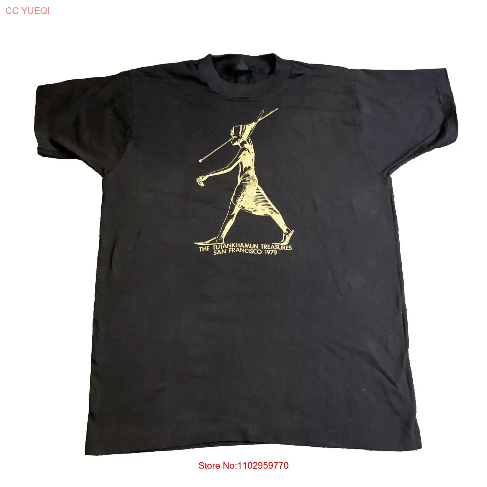 Редкая Винтажная футболка с изображением короля тутанхмуна сокровища