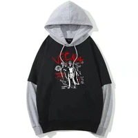 anime hoodie manga hoodies graphic print harajuku sweatshirt hip hop long sleeve pullover oversized men patchwork sweatshirts