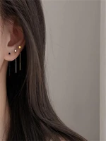 compact tassel geometric earrings