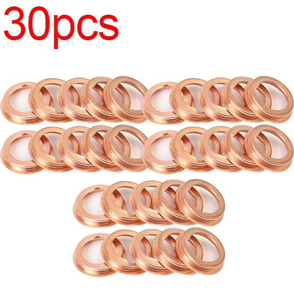 

30-10 шт. прокладки для сливной пробки масла 11026JA00A для Nissan 2010-2011, металлические прокладки для Nissan 370Z/Cube 2010