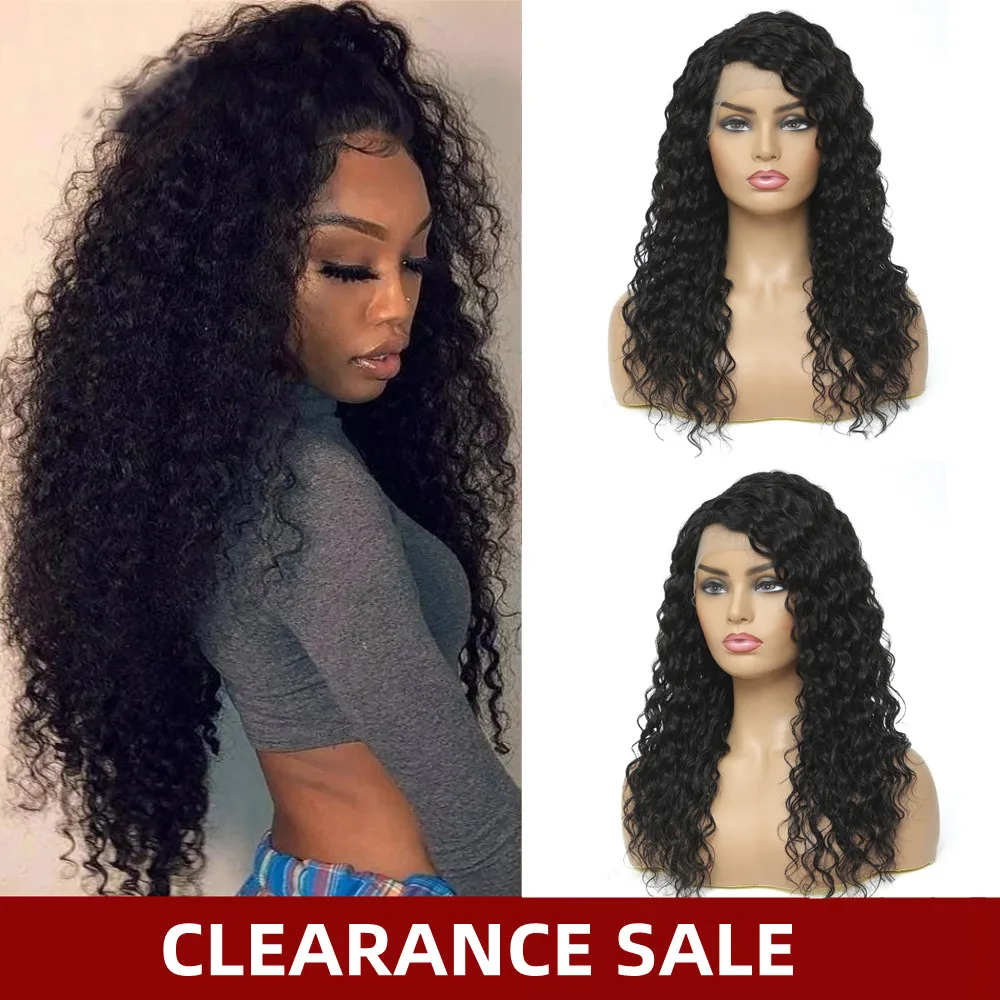 

Ishine Kinky Curly Lace Front Human Hair Wigs For Black Women Brazilian Transparent Lace Frontal Wig 150% Density