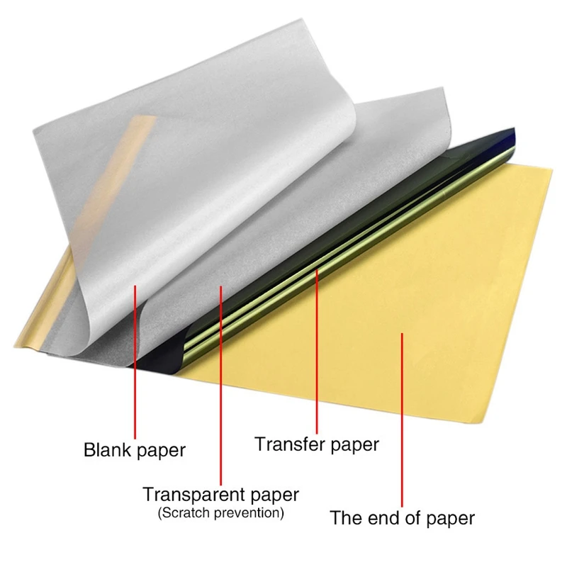 20 шт. переводная бумага для татуировок новая звезда тату термотрафарет трафарет