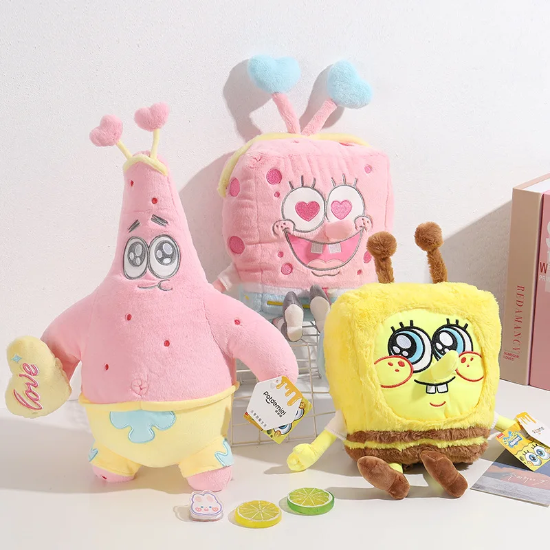 

SpongeBob Gary Patrick Star Stuffed Animals & Plush Kawaii Doll Plush Girl Cartoon Cute Pillow Cushion Birthday Festival Gift