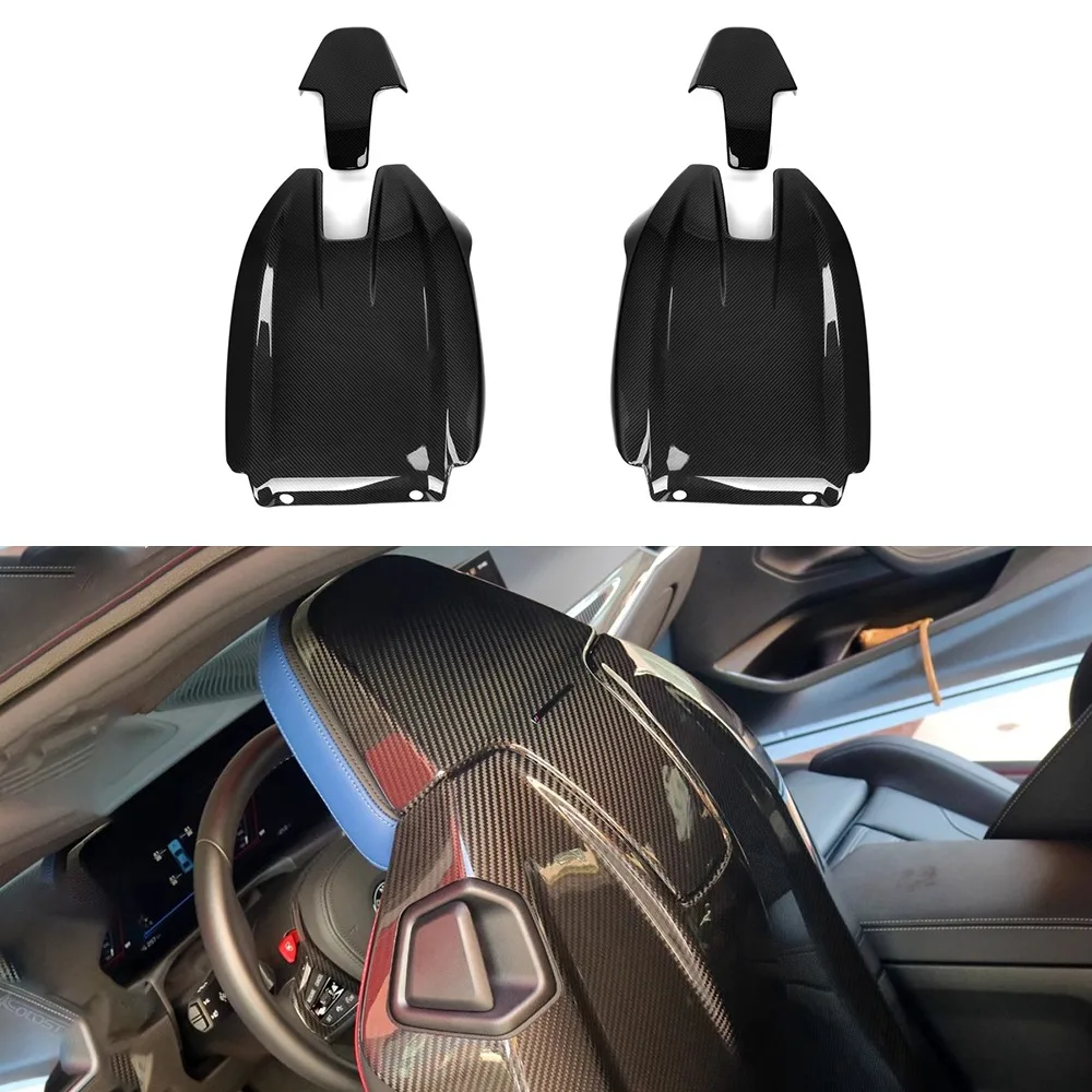 Для BMW M3 M4 G80 G82 Подлинная сухая углеволоконная спинка сиденья Автомобильная