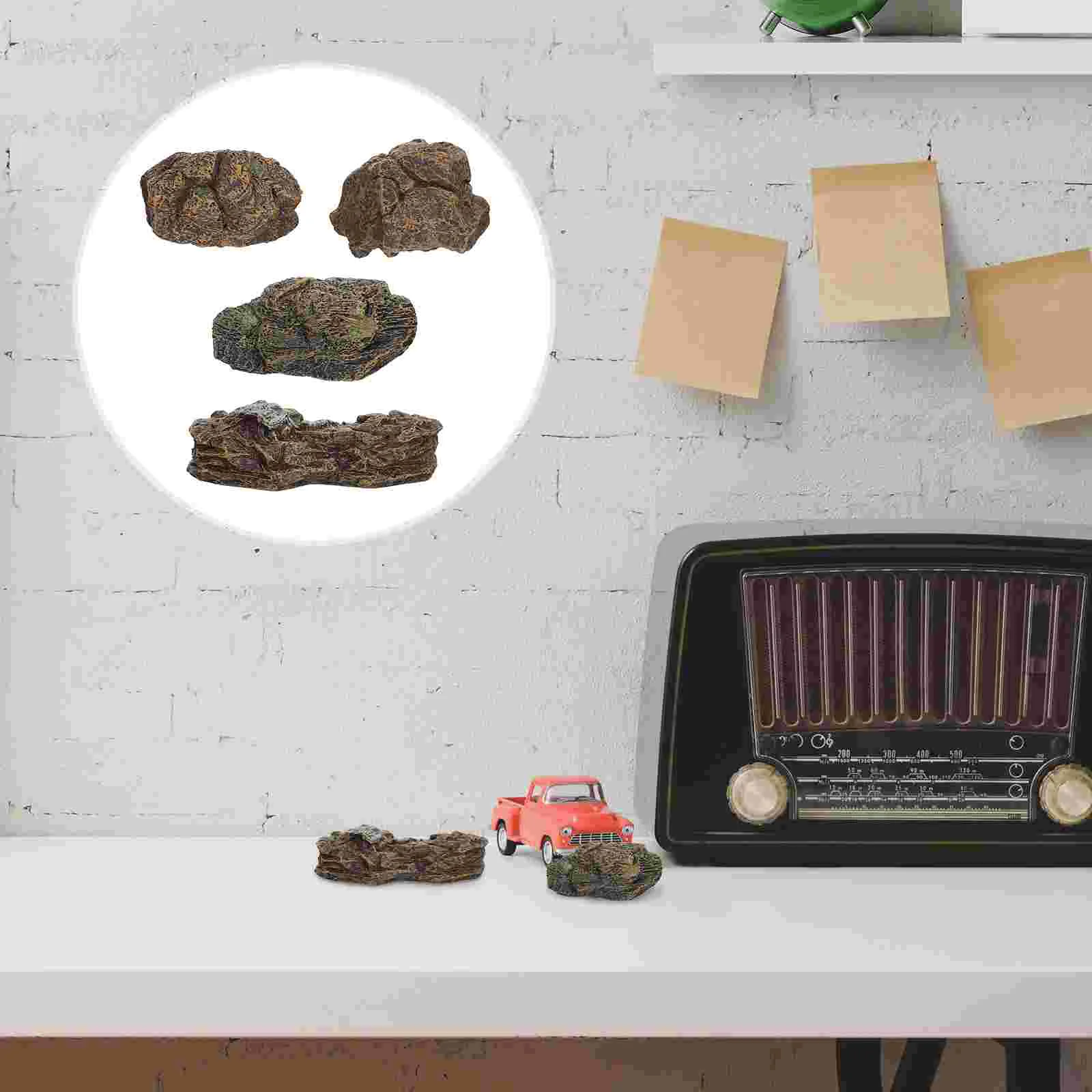 

Aquarium Decor Decorationshouse Frog Tall Stones Ornament Sand Tabledwarf Accessories African Pirate Ship Bowlfairy Crafts Scene