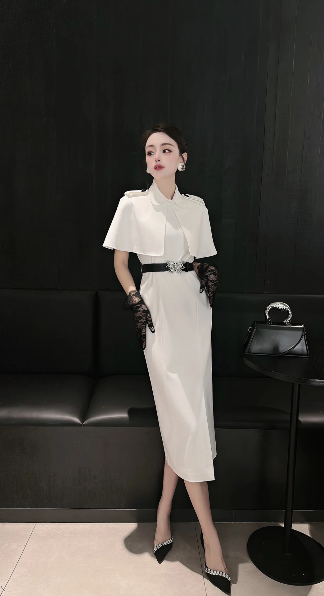 

2023 Spring/Summer Fashion New Women's Clothing Cloak Dress Two-Piece Set 0814