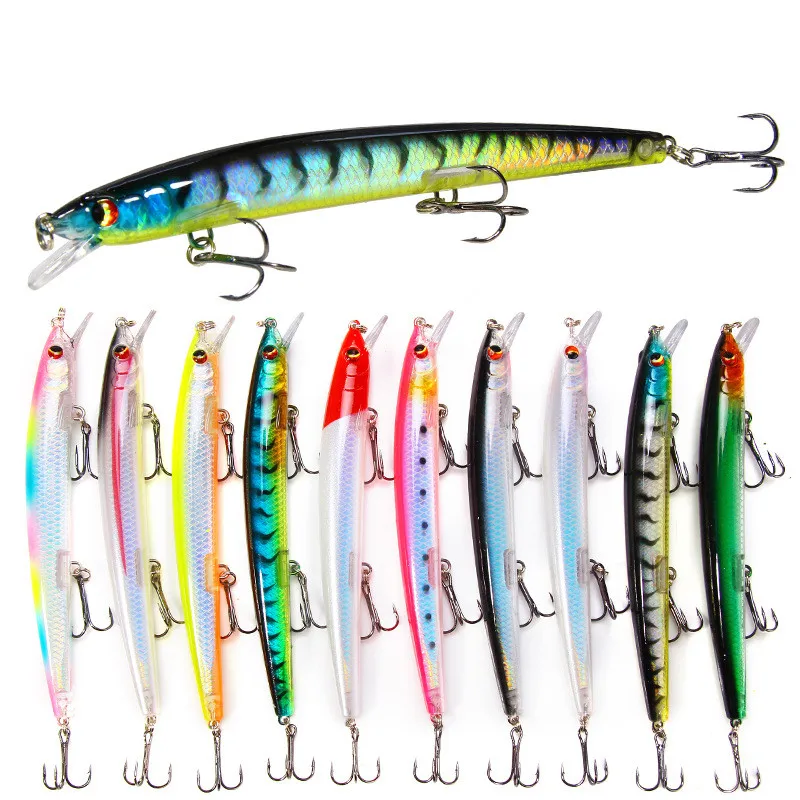 

Luya Minnow 13.5cm Luminous Bionic Plastic Hard Bait Fishing Bait Long Cast Floating Laser Hard Bait Fresh Water Sea Bass Y004