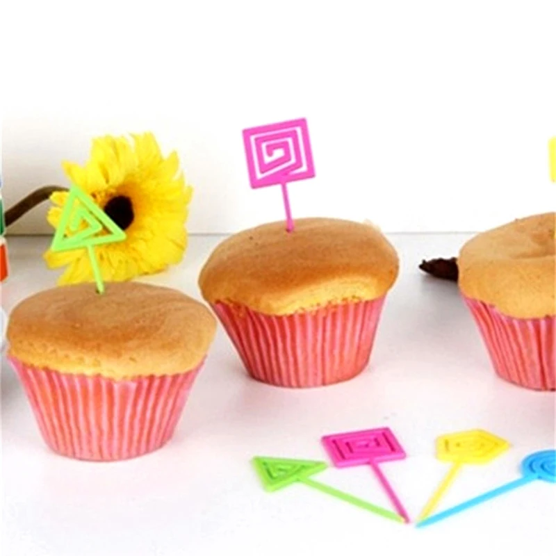 1 Набор вилка для фруктов логотип торта клейкая лента зажим сообщений десерт