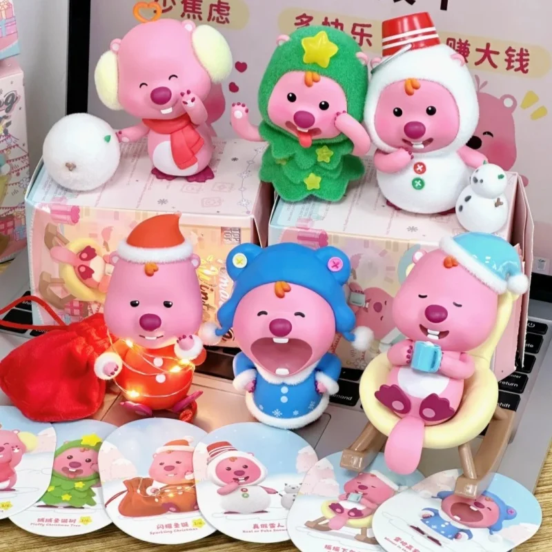 Топ-игрушка слепая коробка Zanmang Loopy замечательная зимняя серия модель милые