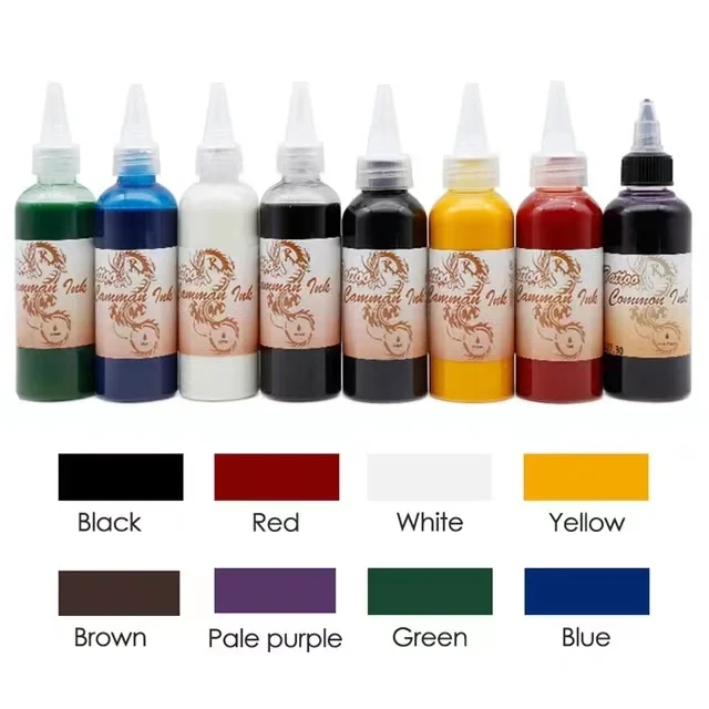 

100ml Permanent makeup Airbrush Temporary Tattoo Ink For Body Art Gloss Tint Paint Beauty Pigment Makeup Supplies