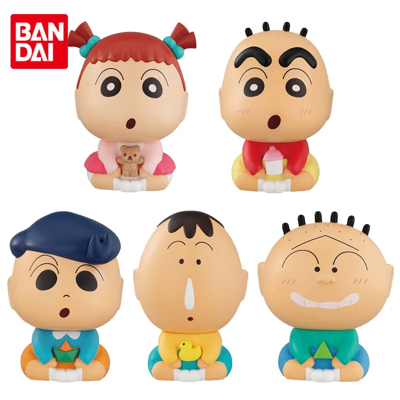 

Bandai Genuine Crayon Shin-chan Shellless Gashapon Modeling Dolls 8 Kawaii Anime Action Figures Toys Gifts for Kids Boys Girls