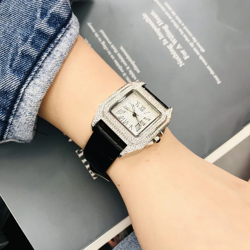 

2022 Luxury Brand Women's Watches Stainless Steel Quartz Ladies Iced Out Watch Orologi Replica Di Lusso Relogio Feminino Lindo