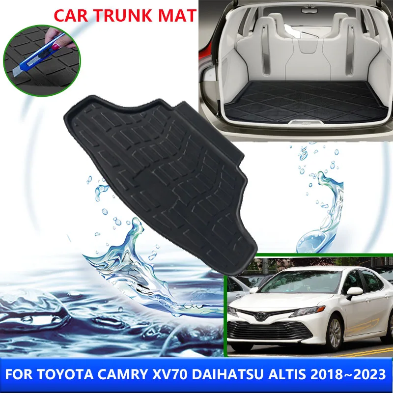 

For Toyota Camry 8 XV70 2018 2019 2020 70 Daihatsu Altis 2023 2021 2022 Car Rear Trunk Mat Tray Boot Pad Accessorie EVA Material