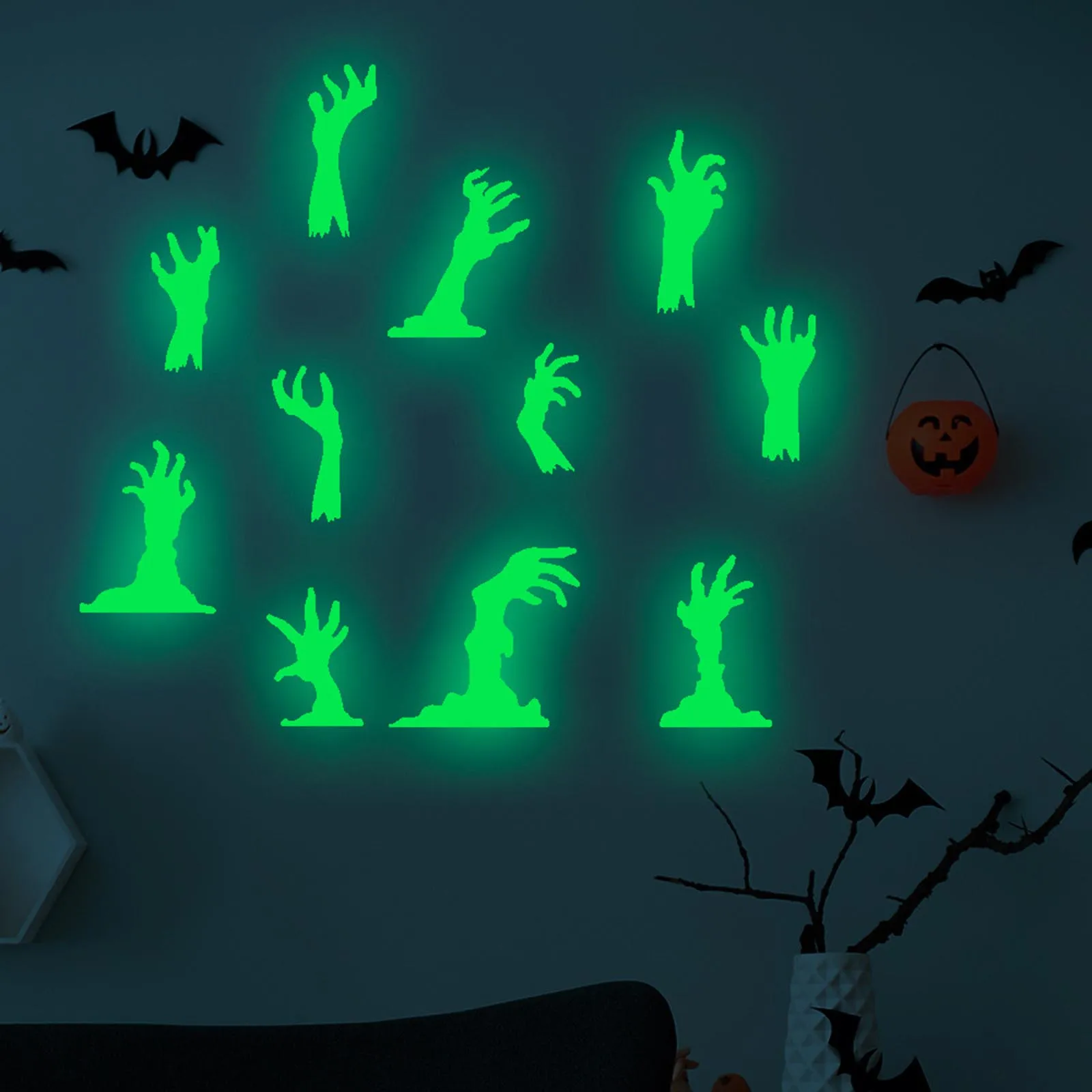 

Рождественский Декор принцессы, светящиеся наклейки на Хэллоуин, аксессуары для украшения спальни