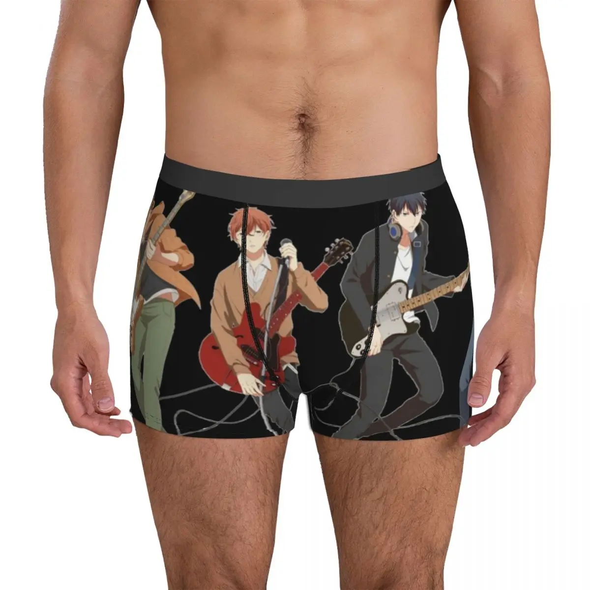 Given Underwear boys love fire force band four guitar anime manga Men Panties Breathable Boxer Shorts High Quality Boxer Brief