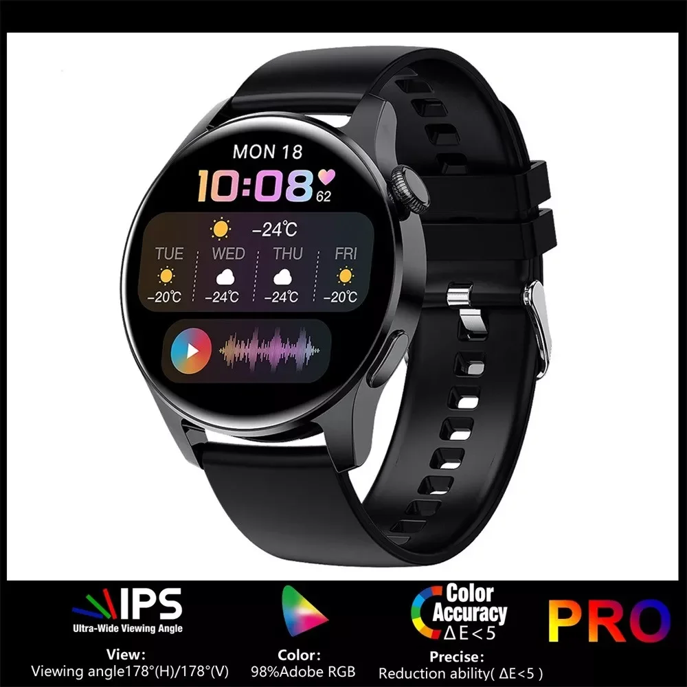 

NEW2023 Wear 3 Smart Watch Man Bluetooth Call Customize Watch Faces Wireless Charger Music Smartwatch 2021 For Android Ios #3