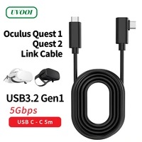 for vr oculus quest 2 link cable 5m usb 3 2 quick charge cables for quest2 vr data transfer fast charges vr headset accessories