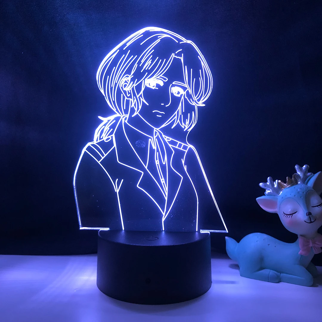 

Kimetsu No Yaiba Tanjiro Kamado Figure Led Night Light for Kids Bedroom Decor Nightlight Child Desk 3d Lamp Demon Slayer Gift