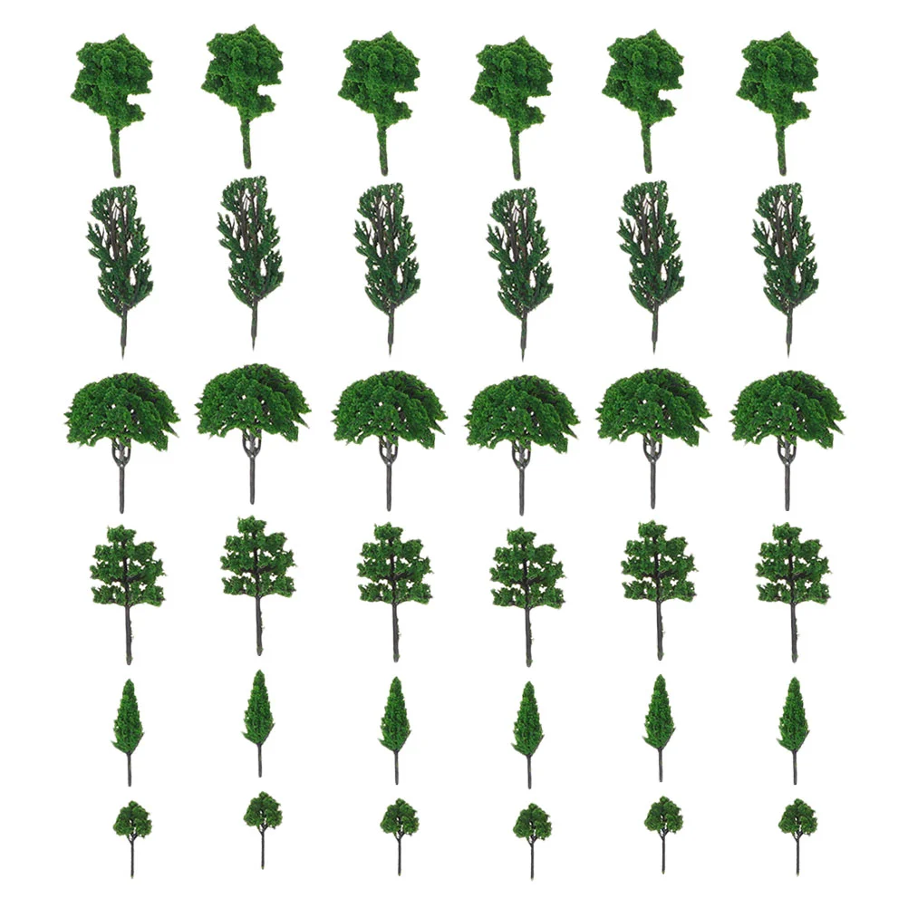 

70Pcs Miniature Tree Models Decorative Plants Simulation Trees (Random Style)