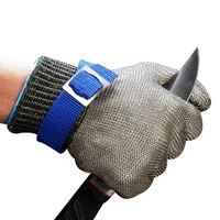 1pc stainless steel grade 5 steel wire pe steel ring iron gloves wearing left right mountain outdoor acessories