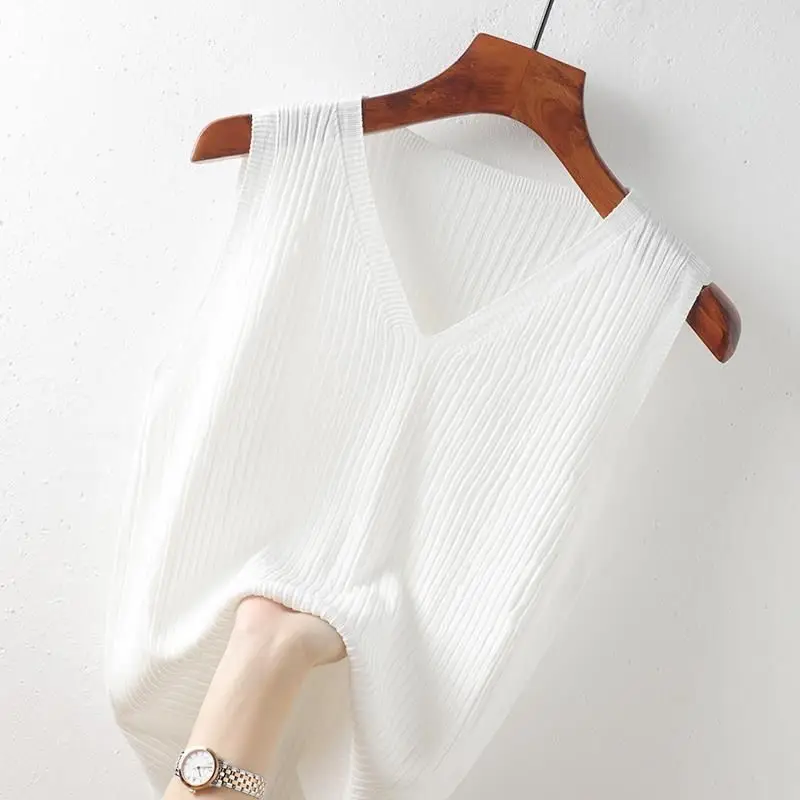 

Женская одежда YEMOGGY, майки для женщин из вискозы, однотонная трикотажная нижняя рубашка без рукавов для лета, свободная внутренняя одежда