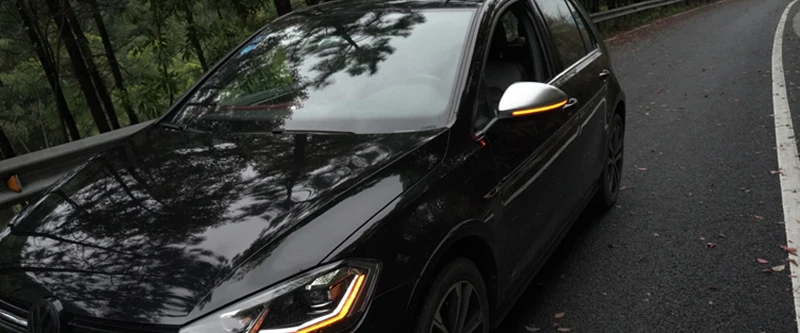 Матовый хромированный защитный чехол для зеркала заднего вида VW Golf7 1 пара чехлов