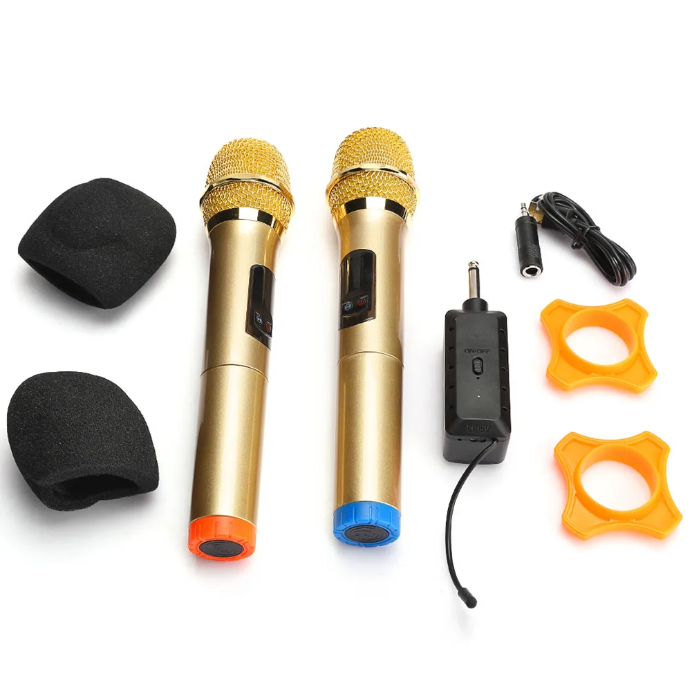 

Portable Wireless Handheld Microphone System Receiver Kit for Karaoke Speech