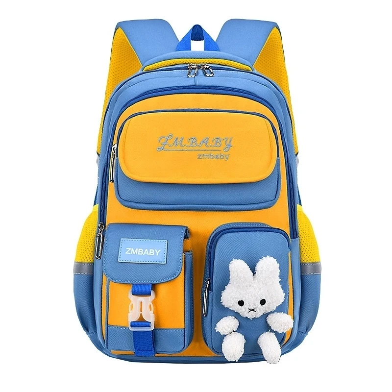 Primary School Students Kids Backpack Cartoon Rabbit Children Schoolbag School Bag for Girls Boy Cute Bookbag Mochila Escolar