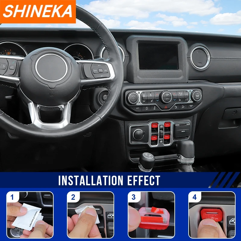 Крышка Кнопки Управления Окном Из Абс-пластика Декоративная Для Jeep Wrangler Jl 2018 Up