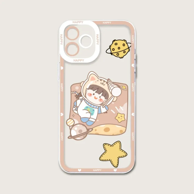 Милый чехол для телефона с изображением астронавта телефон IPhone 12 Pro Max 14 13 11