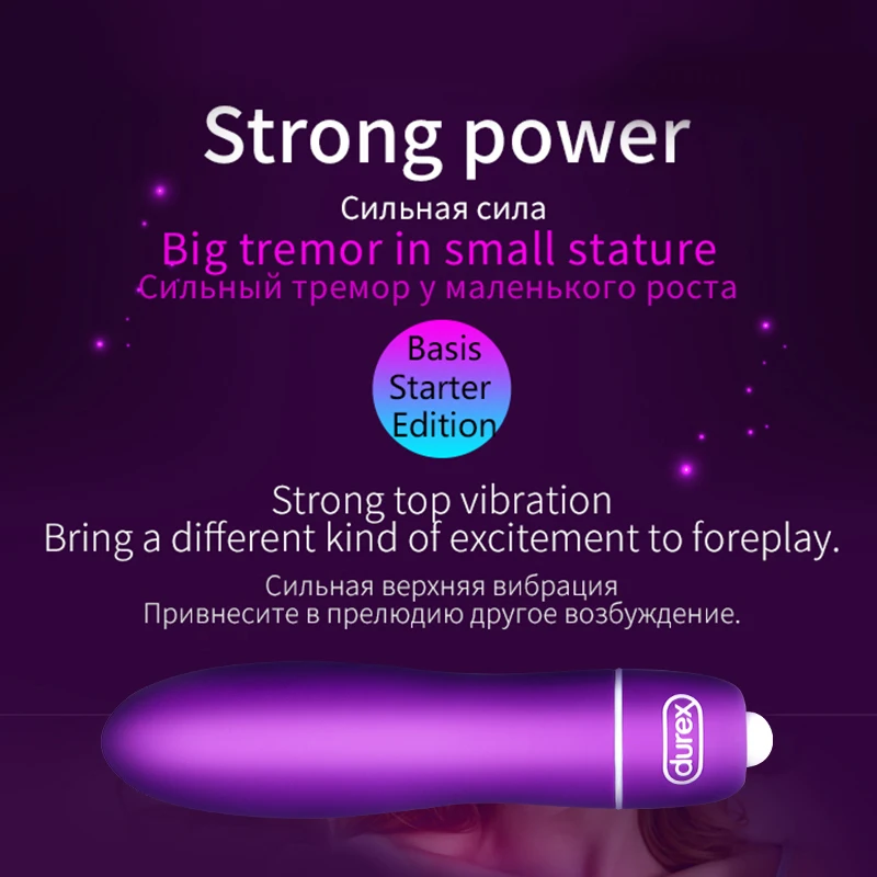 Мини-вибратор Durex для женщин 5 режимов USB зарядка интимные игрушки взрослых