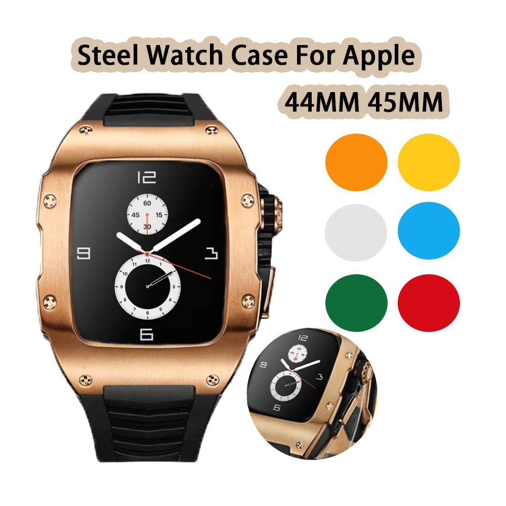 

Чехол из нержавеющей стали для lWatch 8, 44 мм, 45 мм