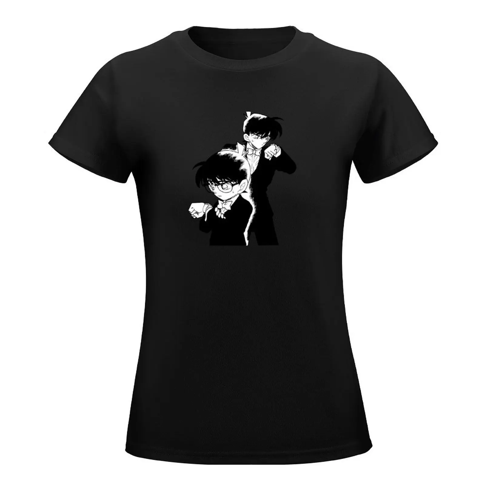 Детектив Conan edt-shinichi с Conan! Женская футболка коротким рукавом