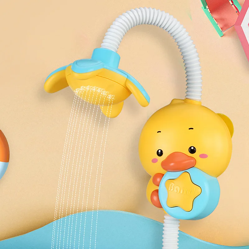 

Baby Bath Toys for Kids Duck Bath Toys Sucker Shower Electric Spray Water Toys for Toddlers Outside Pool Bathtub Toys Sprinkler