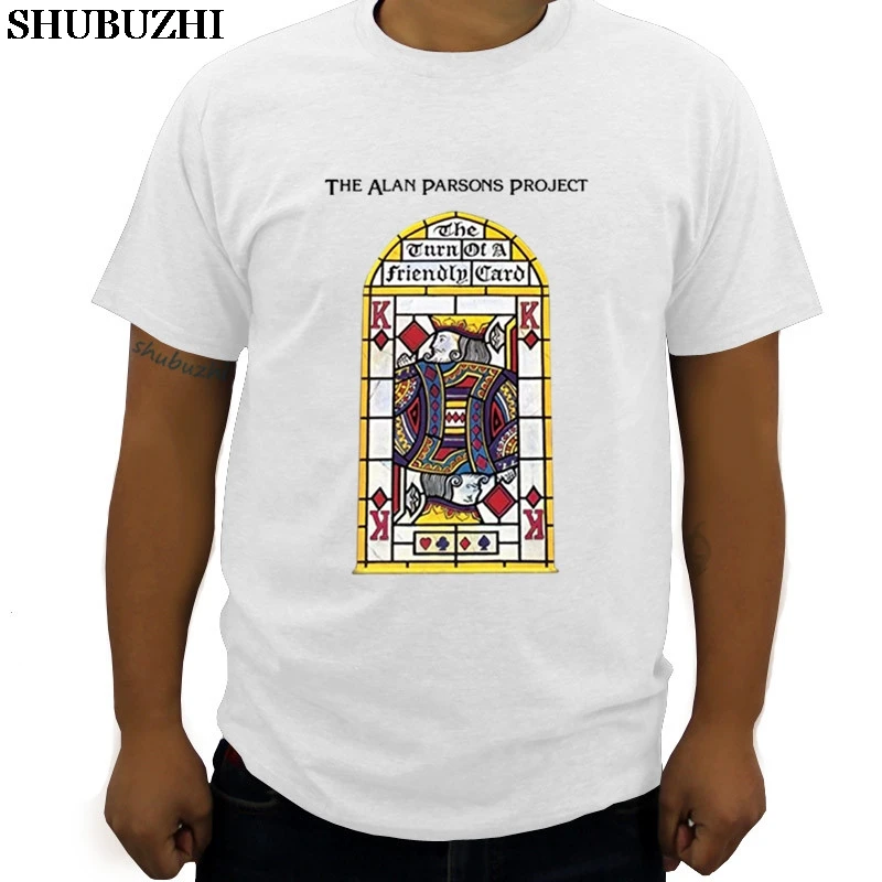 

cotton t-shirt men shubuzhi brand tee Alan Parsons Project Turn On Your Friendly Card, Cd T-Shirt summer fashion man tshirts