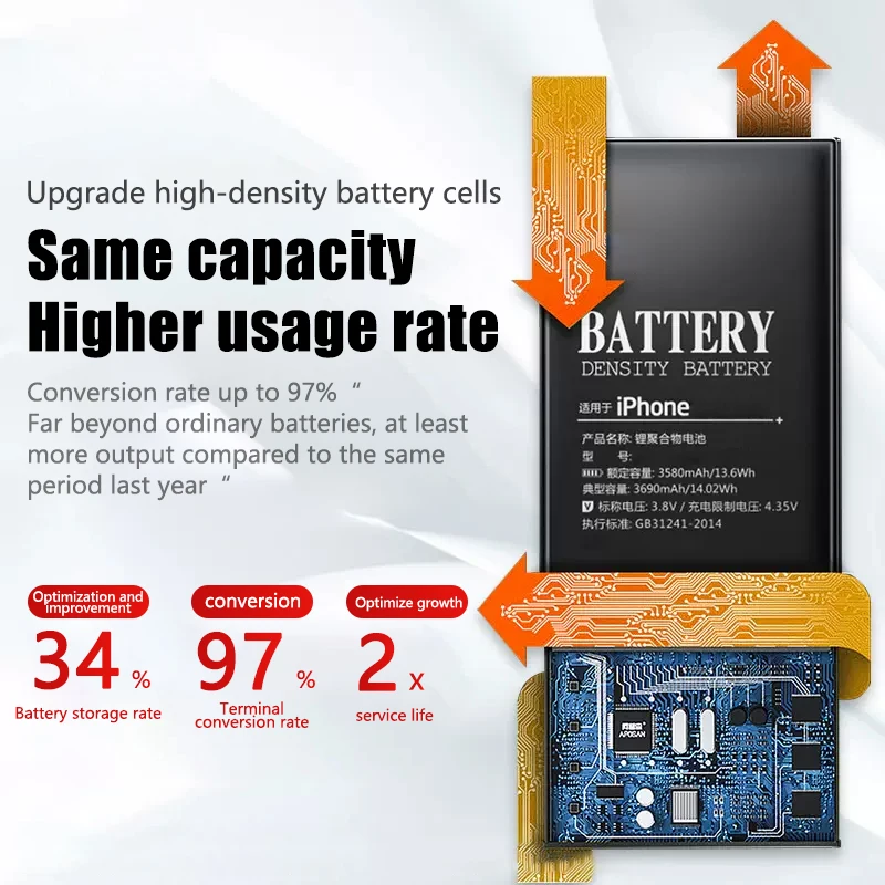 Аккумулятор DaDaXiong для iPhone SE 4 лампочки 5 лампочек 5C 6 6plus 6S plus 7 7plus 8plus XS MAX XR 11 Pro