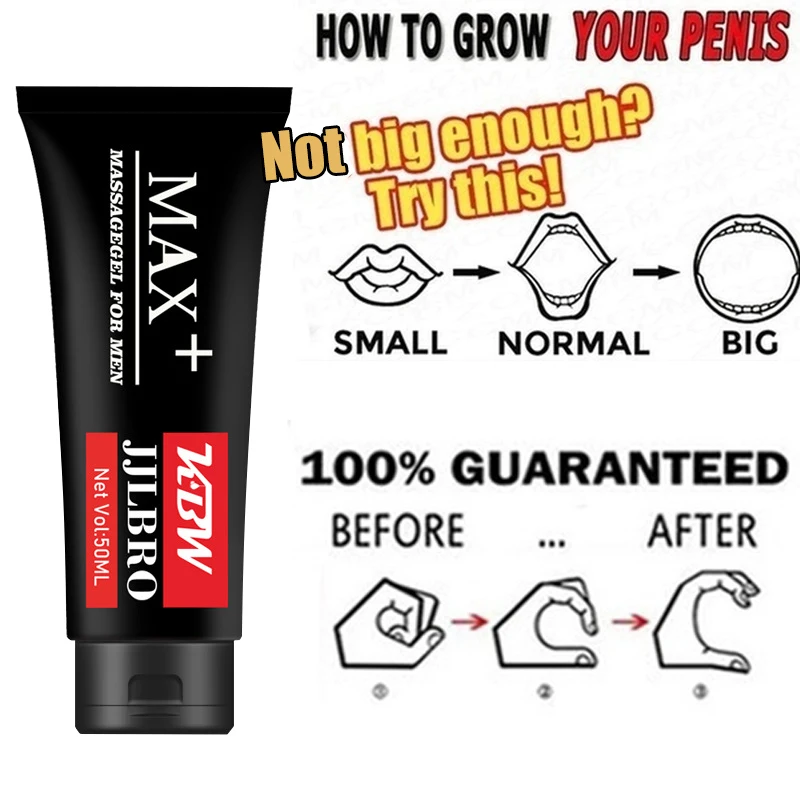 

50g Big Dick Larger Penis Enlargement Cream Long-lasting Massage Oil Increase Cock Size Erection Gel Man Aphrodisiac 18+