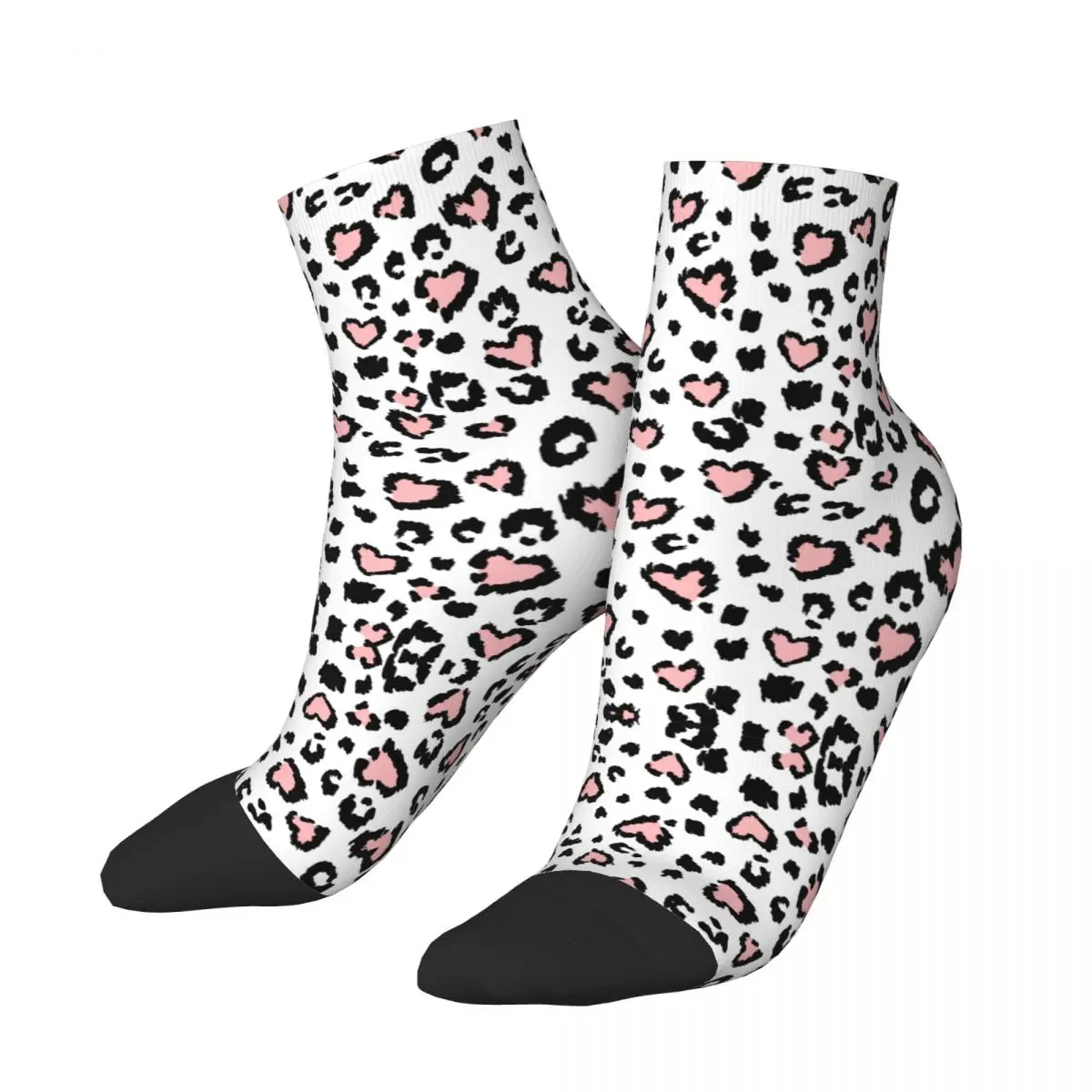 

Носки с леопардовым рисунком, короткие Уникальные повседневные носки до щиколотки для взрослых