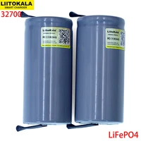 6pcs liitokala 3 2v 32700 6500mah lifepo4 battery 35a continuous discharge maximum 55a high power batterydiy nickel sheets