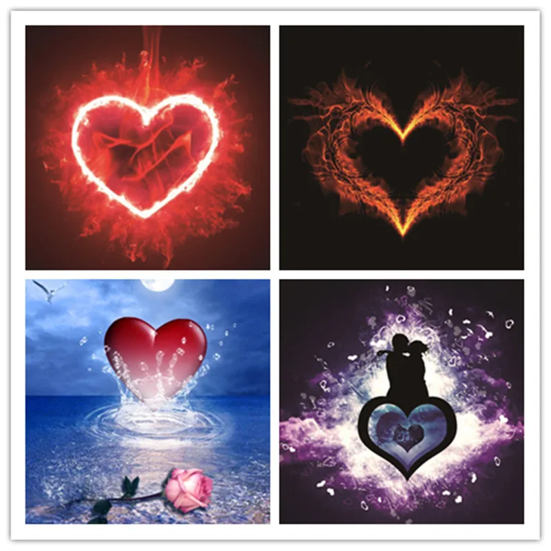 

5D DIY Diamond Painting LOVE Round Full Diamond Embroidery Heart Mosaic Picture Cross Stitch Rhinestone Home Decor Gift