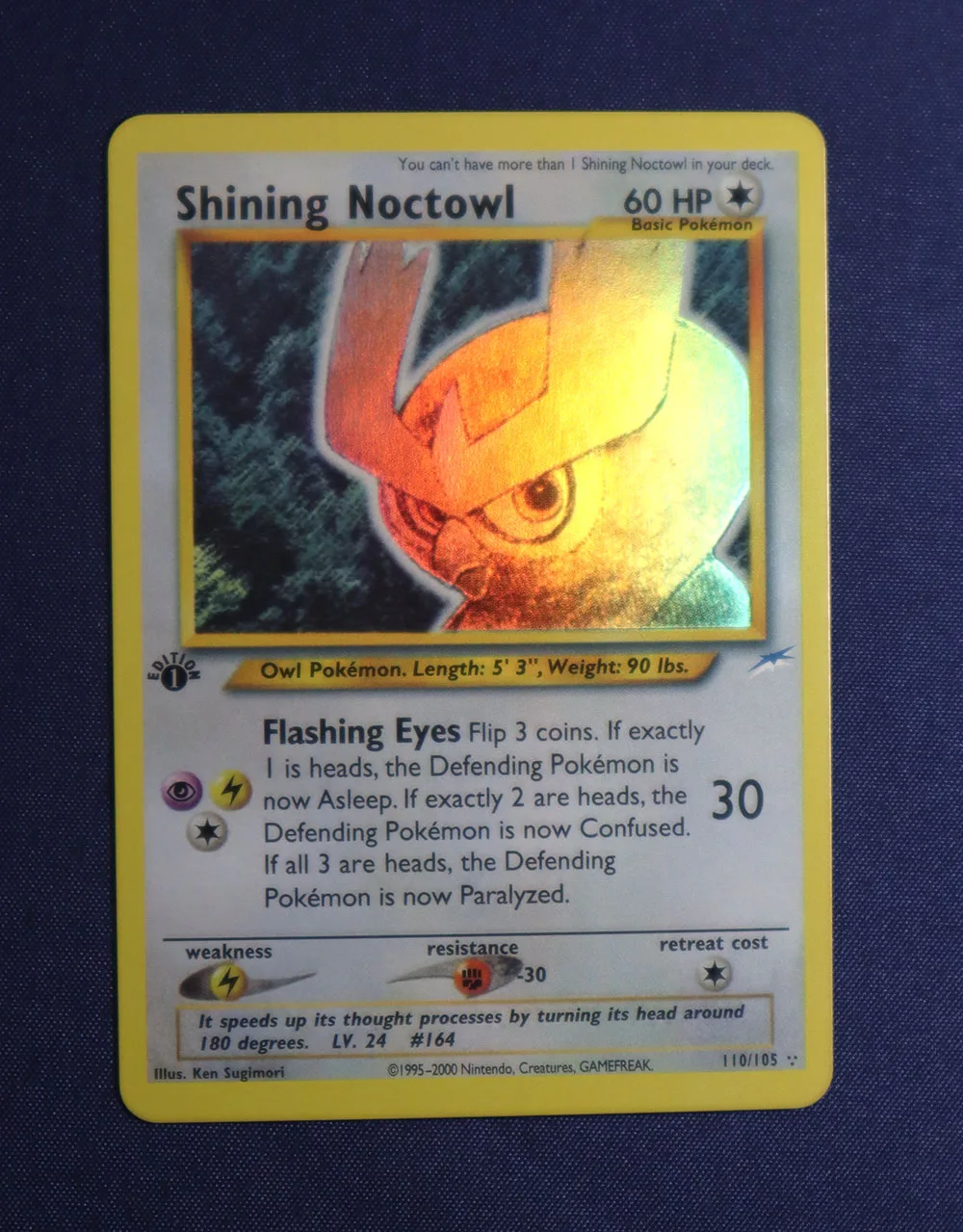 Карты памяти покемона 1-е издание флэш-карты из фольги люгия нео-откровение