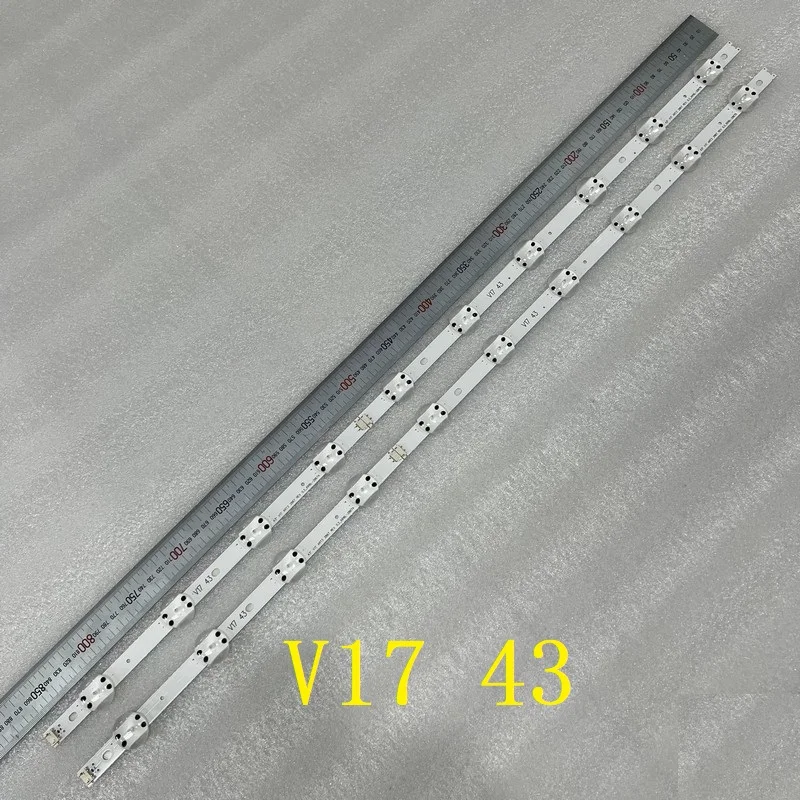 10 PCS/lot LED backlight strip for LG 43LJ610V 43UJ670V 43LV340C 43LJ610V 43 V17 ART3 2867 43uj6525 43uj6565 lc430dgj agf78709