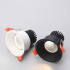 Диммируемый круглый антибликовый светодиодный потолочный светильник COB 7 Вт 12 Вт 15 Вт