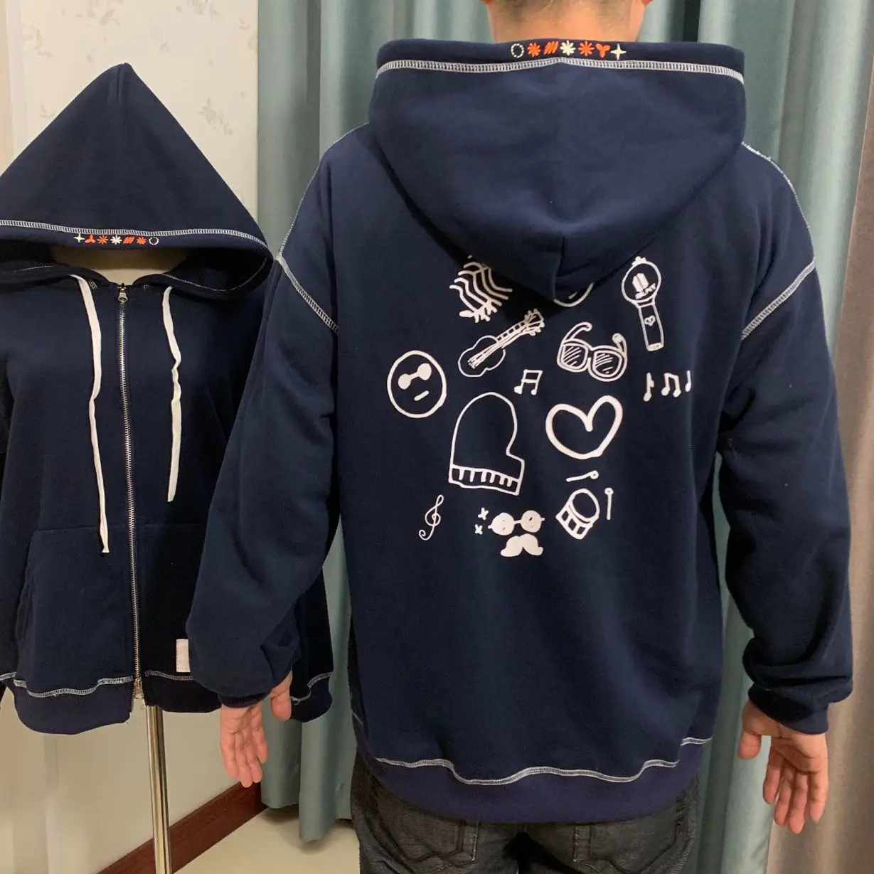New Zip-Up Hoodie Dance Concert Zip Sweatshirt Hooded Jacket Allowed PTD ON STAGE-SEOUL Harajuku Y2k Aesthetic